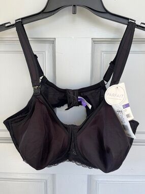 Parfait Nursing Bra NWT Black Lace Full-Coverage Underwire Support Straps Sz 42D